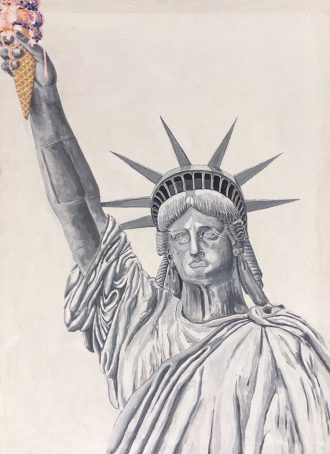 LIBERTY LIBERTY LIBERTY I, untitled. Triptych series.